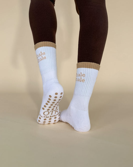 Inhale/Exhale Grip Sock