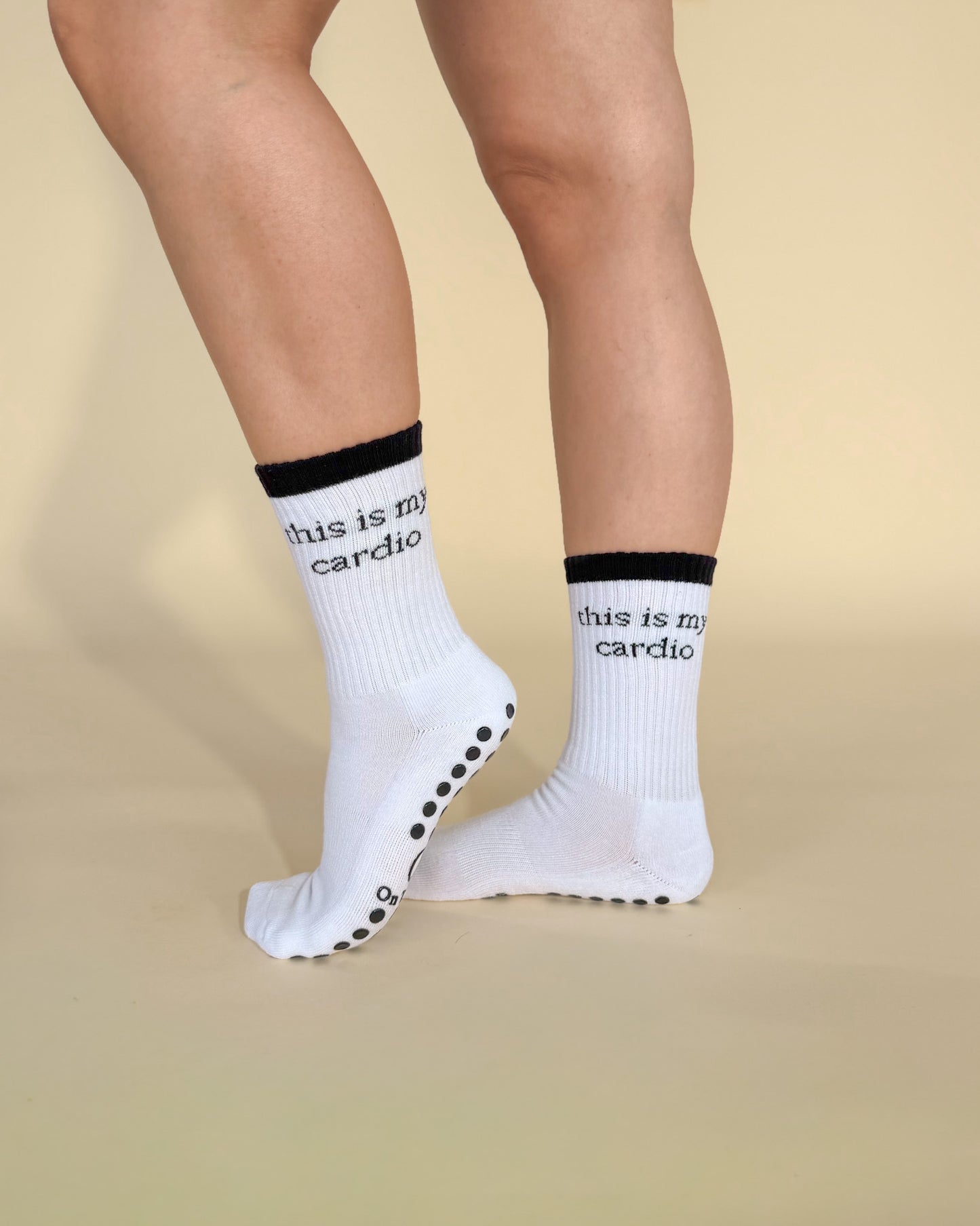This Is My Cardio Grip Sock
