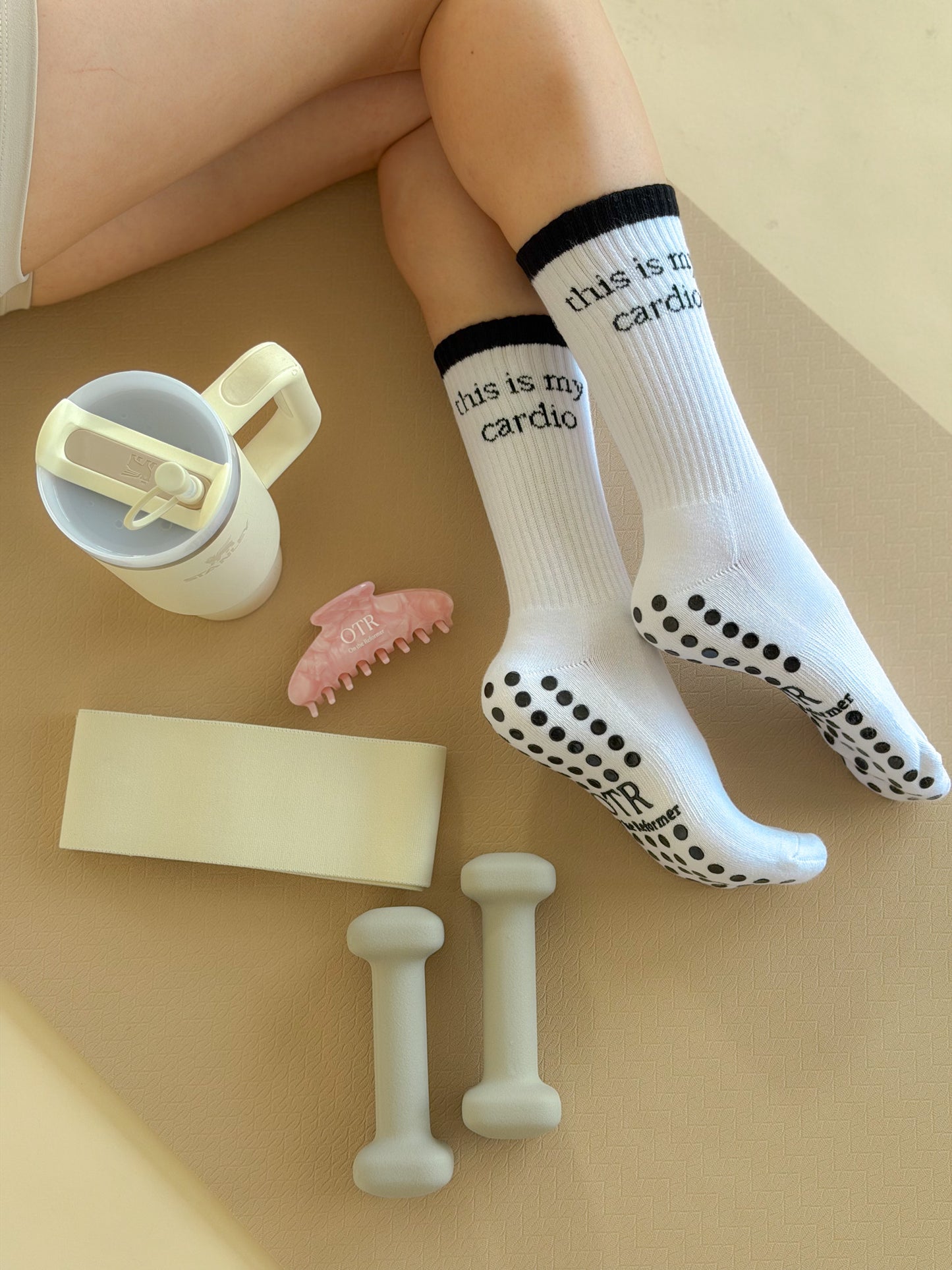 This Is My Cardio Grip Sock