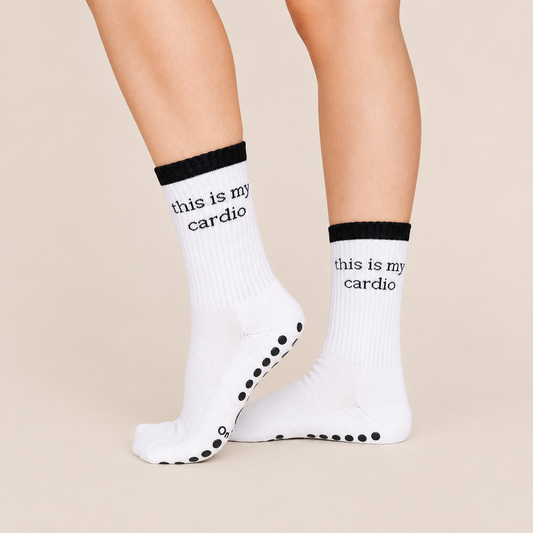 This Is My Cardio Grip Sock